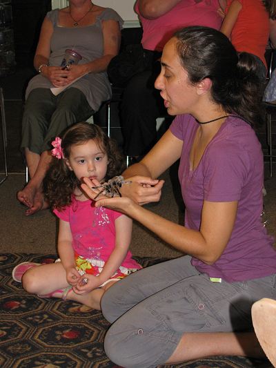 Rosie Tarantula with Child