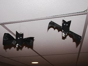 Flying Toilet Paper Tube Bats