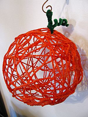 Craft Ideas Yarn on Yarn Pumpkin Craft Idea Is A Classic Simple And Fun To Make Just Yarn