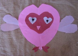 Valentine's Day Heart-Faced Owl - Kid's Craft