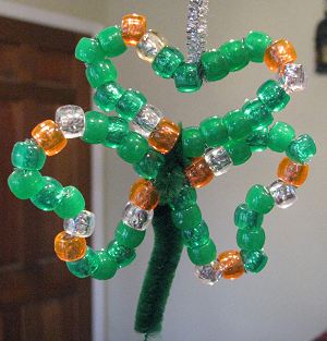 Beaded Shamrock - Clover