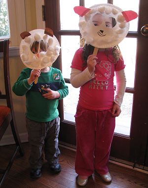 Lamb Masks for Kids