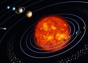 NASA illustration of the Solar System