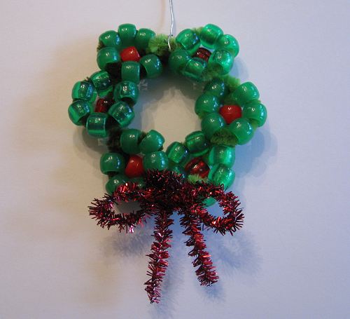 Beaded Wreath Finished