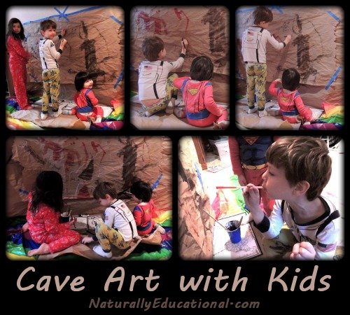 Cave Painting Art with Kids