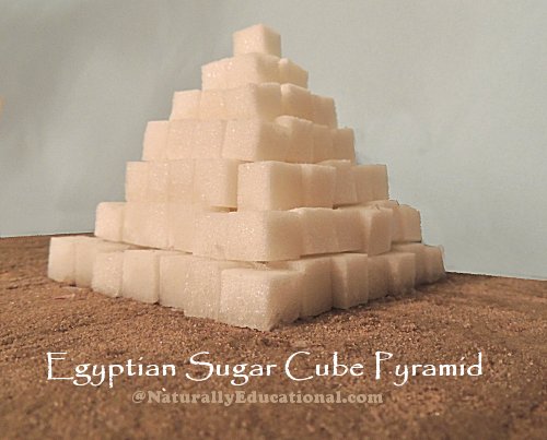 Sugar Cube Pyramid for Egypt Unit