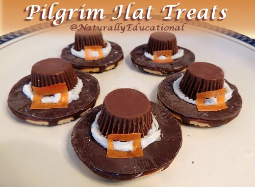 Pilgrim Hat Treats for Thanksgiving at Naturally Educational