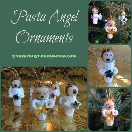 Pasta Angel Ornaments for Christmas from Naturally Educational